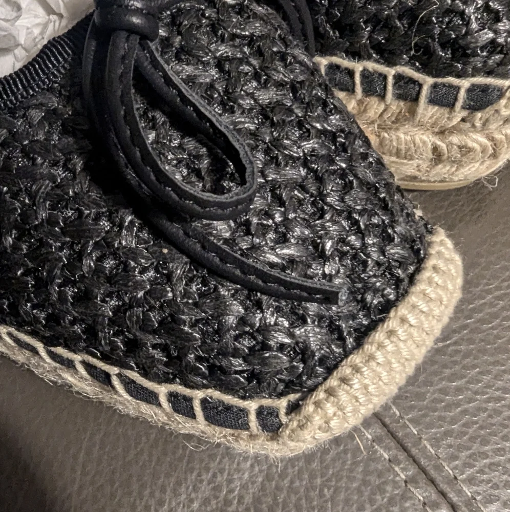 275 Central Manaea Mary Jane Espadrille Black & Natural NEW Size 37 Or US 7 $156